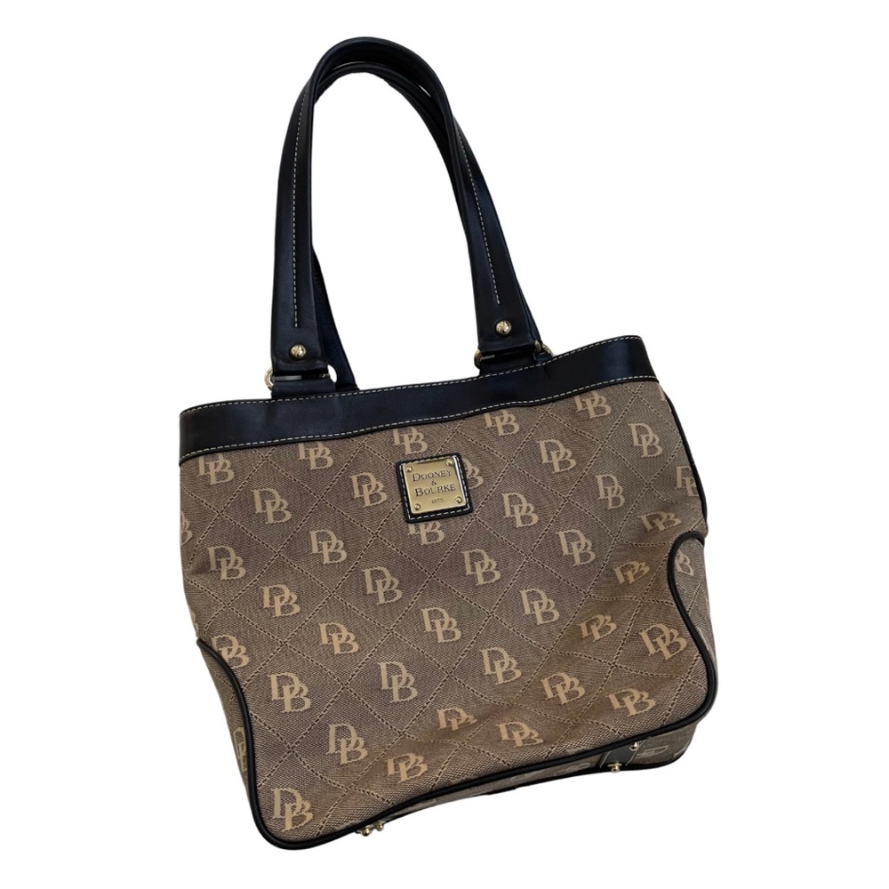 Dooney & Bourke Signature Collection DB Anniversary Print Leather Satchel Bag